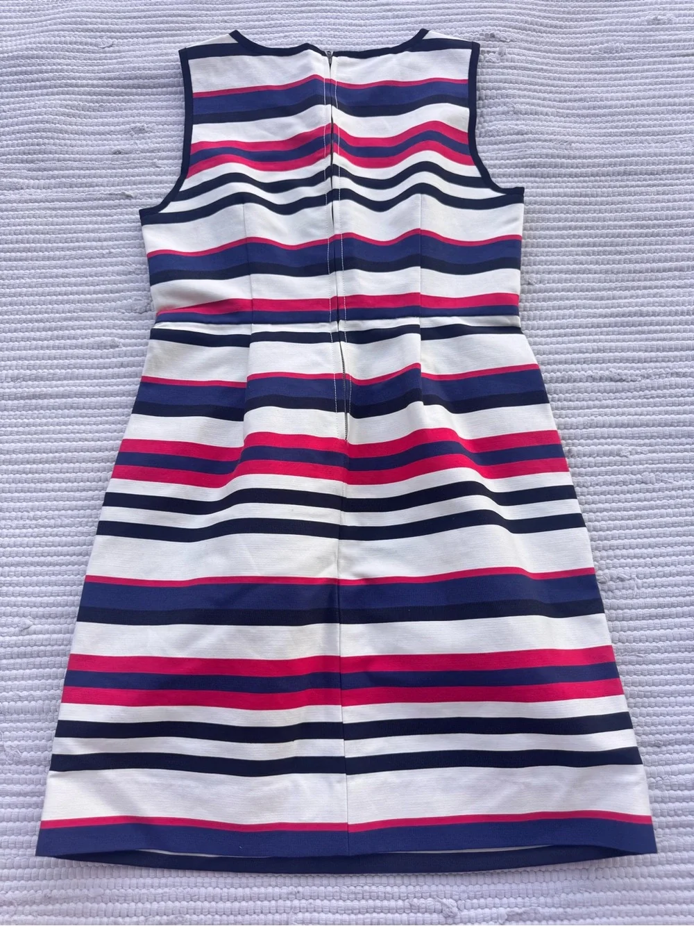 J.Crew Striped Fit & Flare Dress Size 4 Nautical Summer Sleeveless